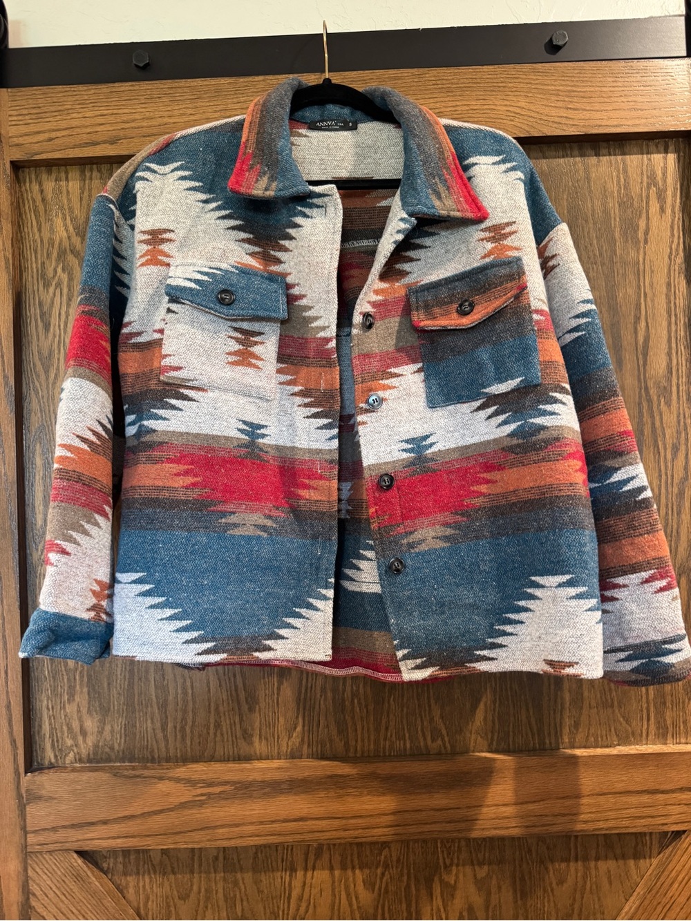 Annva Women's Western Aztec Print Jacket